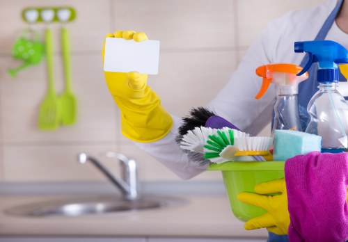 Professional deep cleaning in a Roehampton home kitchen