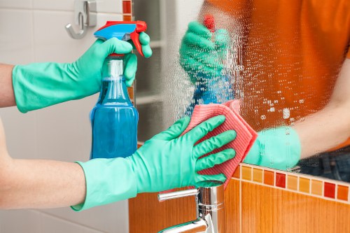 Professional carpet cleaner restoring a living room carpet in Roehampton
