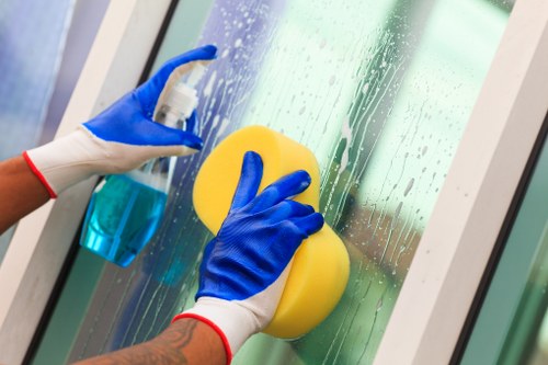 Domestic cleaning team preparing a Roehampton property