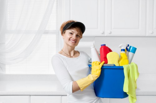 Routine home cleaning in a Roehampton family house